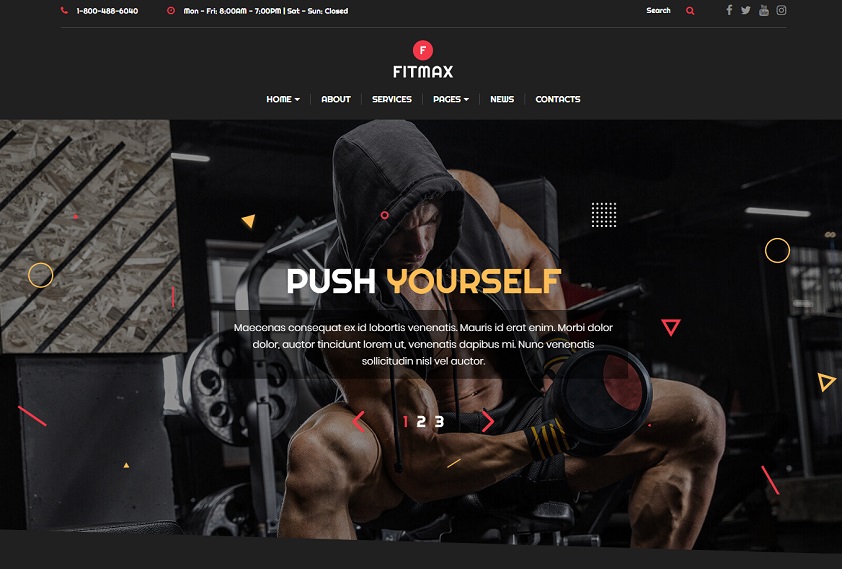 Fitmax  Fitness and Crossfit HTML Website Template